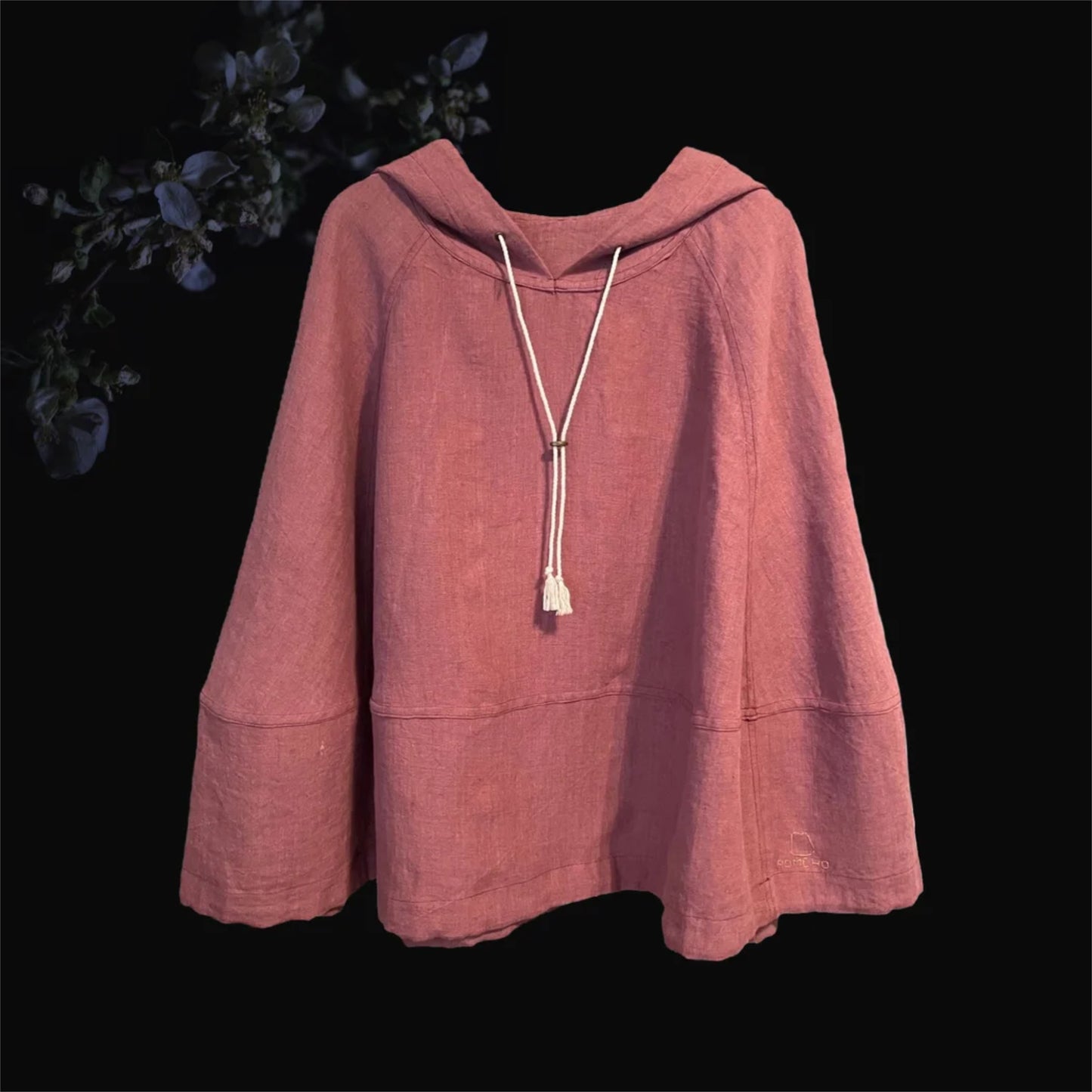 Deep Rose Meditation Poncho